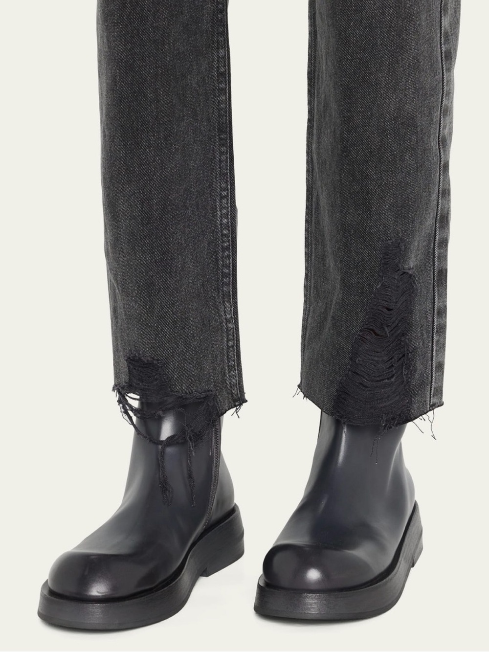Marsell Musona Leather Moto Zip Booties size 40.5